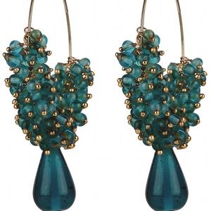 Beaded hoop ear rings